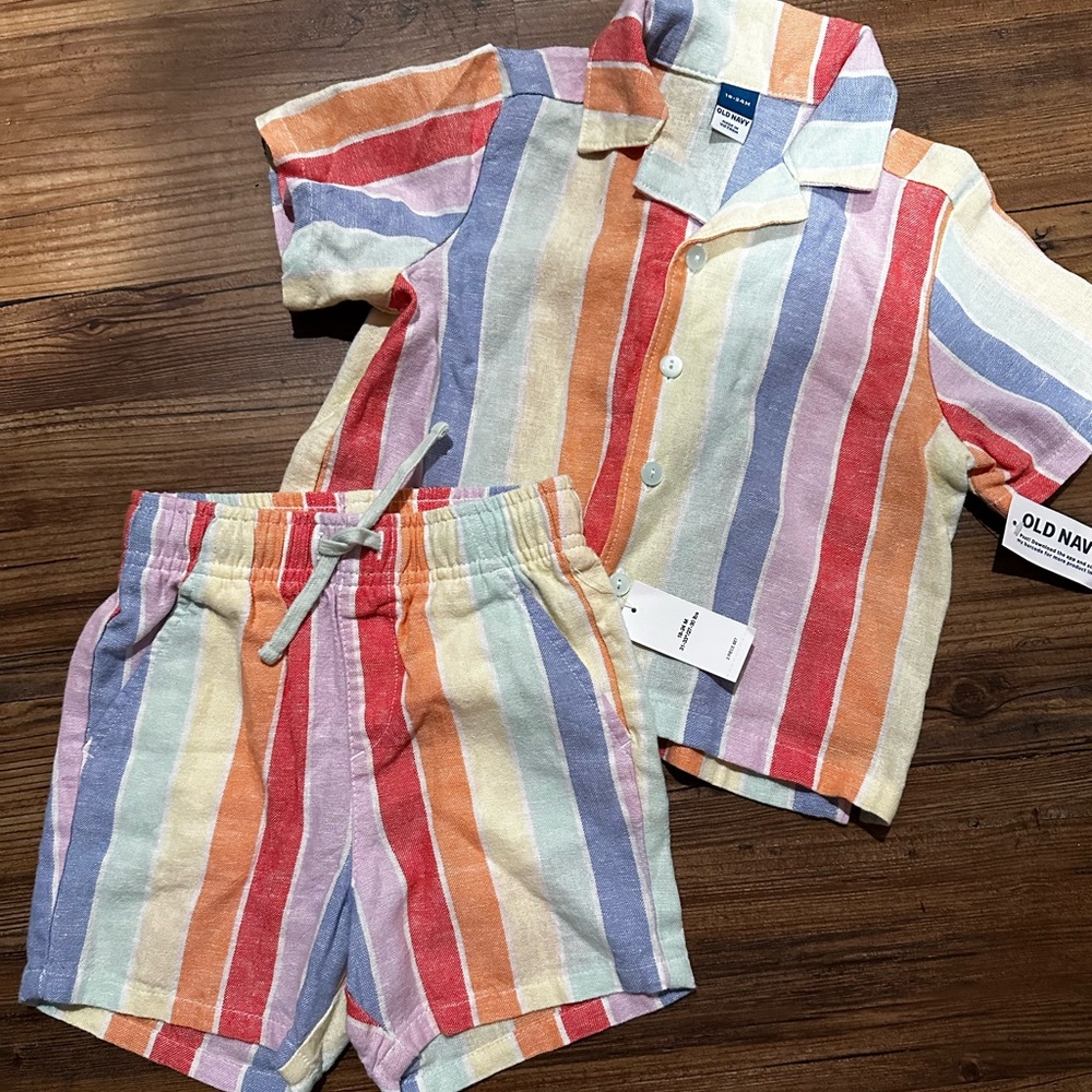 Striped kids set